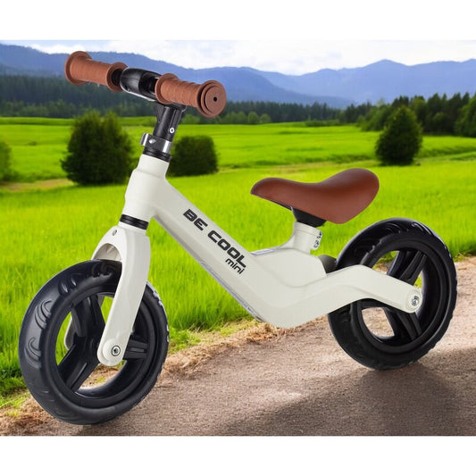 Bicicleta fara pedale, FreeON, Be Cool Mini, Cu ghidon si sa reglabile, Roti din EVA, Pana in 30 Kg, Roti 8 inch, 12 luni+, Alb