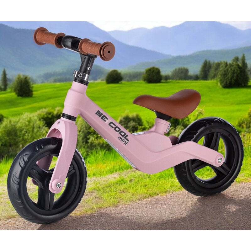 Bicicleta fara pedale, FreeON, Be Cool Mini, Cu ghidon si sa reglabile, Roti din EVA, Pana in 30 Kg, Roti 8 inch, 12 luni+, Roz