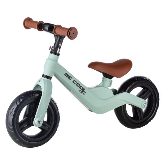 Bicicleta fara pedale, FreeON, Be Cool Mini, Cu ghidon si sa reglabile, Roti din EVA, Pana in 30 Kg, Roti 8 inch, 12 luni+, Verde