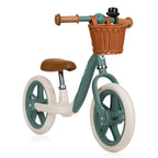 Bicicleta fara pedale Lionelo Alex Plus Verde – bicicleta din unghi oblic