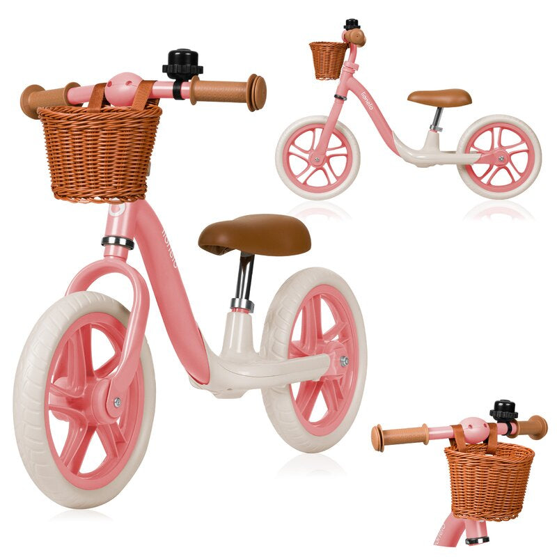 Bicicleta fara pedale Lionelo Alex Plus Roz – bicicleta și accesoriile