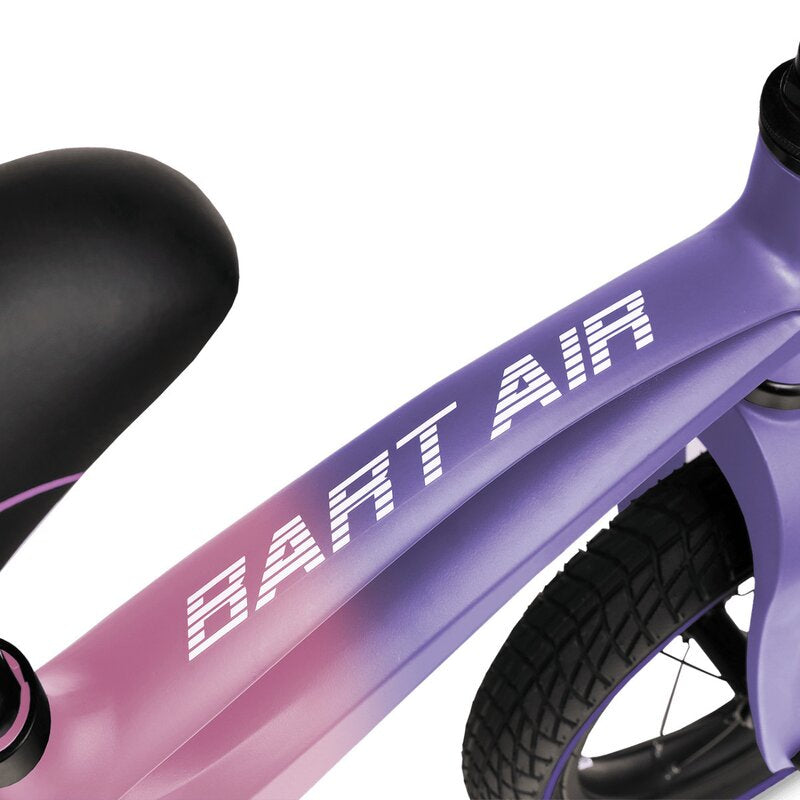 Bicicleta fara pedale, Lionelo, Bart Air, Usoara, Cu roti gonflabile, Cu cadru din magneziu, Cu ghidon si sa reglabile, Greutate 3.8 Kg, 12 inch, Conform cu standardul european de securitate EN71, Pink Violet