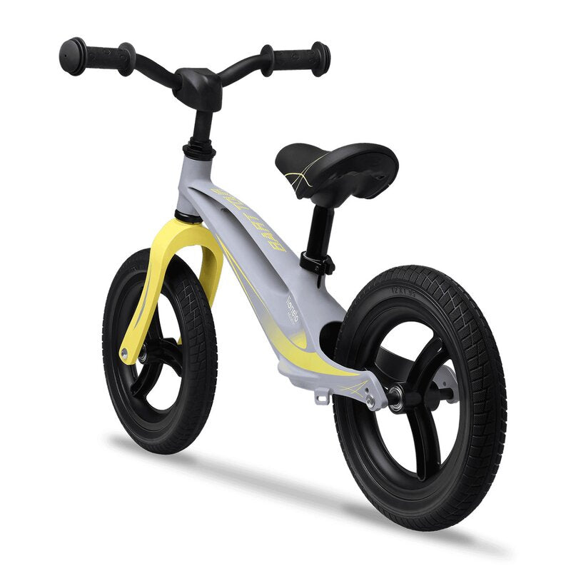 Bicicleta fara pedale, Lionelo, Bart Tour, Usoara, Cu cadru din magneziu, Cu ghidon si sa reglabile, Greutate 3.8 Kg, 12 inch, Conform cu standardul european de securitate EN71, Grey Stone