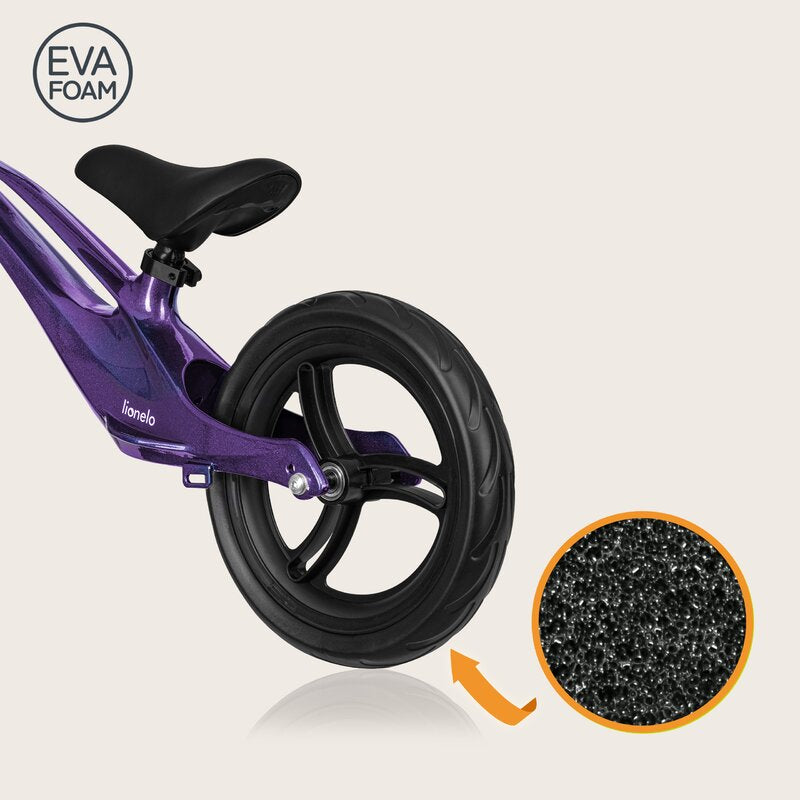 Bicicleta fara pedale Lionelo Bart, Purple Amethyst – imagine produs 9