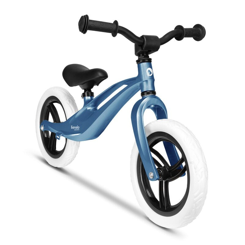 Bicicleta fara pedale, Lionelo, Bart, Usoara, Cu cadru din magneziu, Cu ghidon si sa reglabile, Greutate 3 Kg, 12 inch, Conform cu standardul european de securitate EN71, Sky Blue