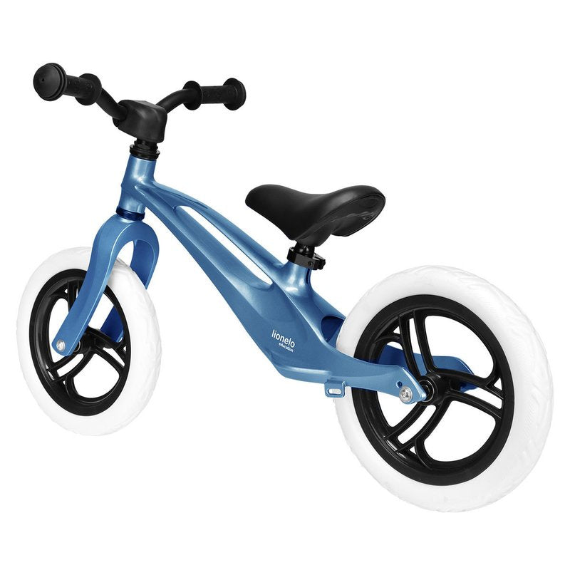 Bicicleta fara pedale, Lionelo, Bart, Usoara, Cu cadru din magneziu, Cu ghidon si sa reglabile, Greutate 3 Kg, 12 inch, Conform cu standardul european de securitate EN71, Sky Blue