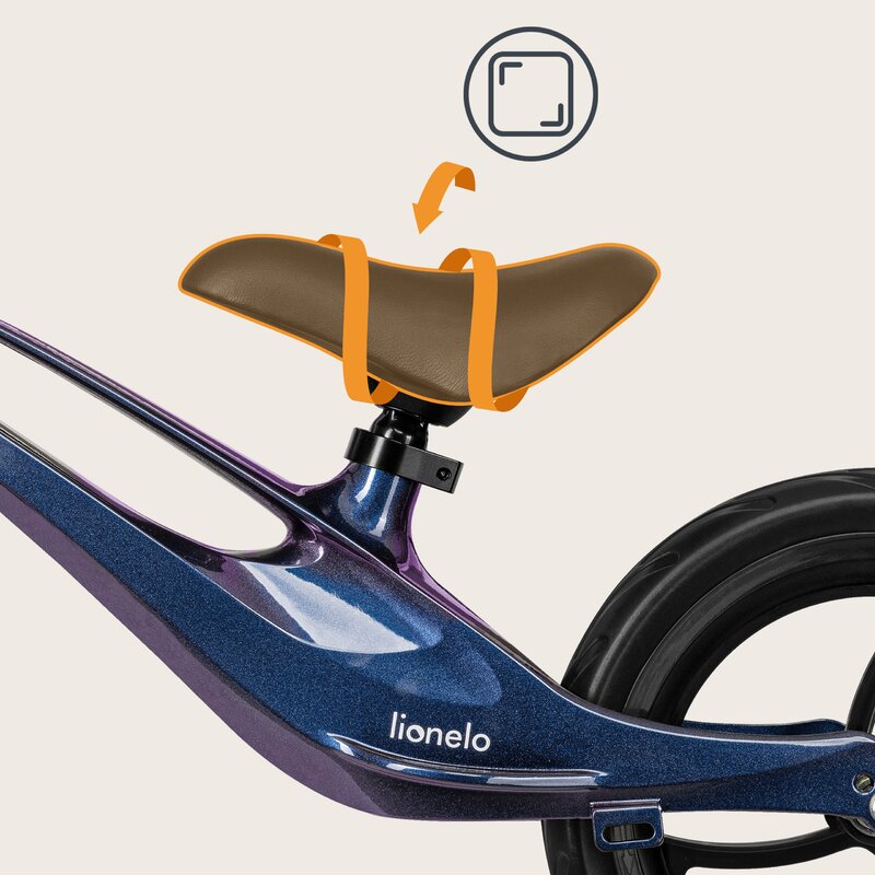 Bicicleta fara pedale Lionelo Bart, Purple Amethyst – imagine produs 24