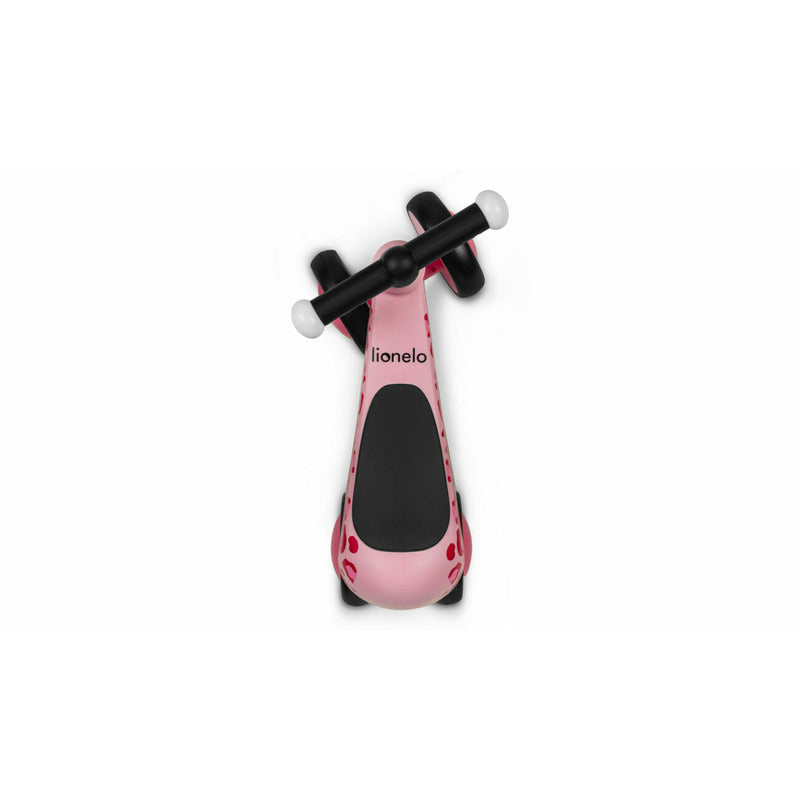 Bicicleta fara pedale, Lionelo, Sammy, Cu 4 roti, Din spuma EVA, Stabila, Manere moi, antiderapante, 12- 36 luni, Greutate maxima suportata 25 kg, Certificata EN 71-1:2014, EN 71-2:2011, EN 71-3:2019, Roz