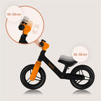Bicicleta fara pedale Lionelo Toni, Black Orange – imagine produs 25