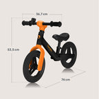 Bicicleta fara pedale Lionelo Toni, Black Orange – imagine produs 29