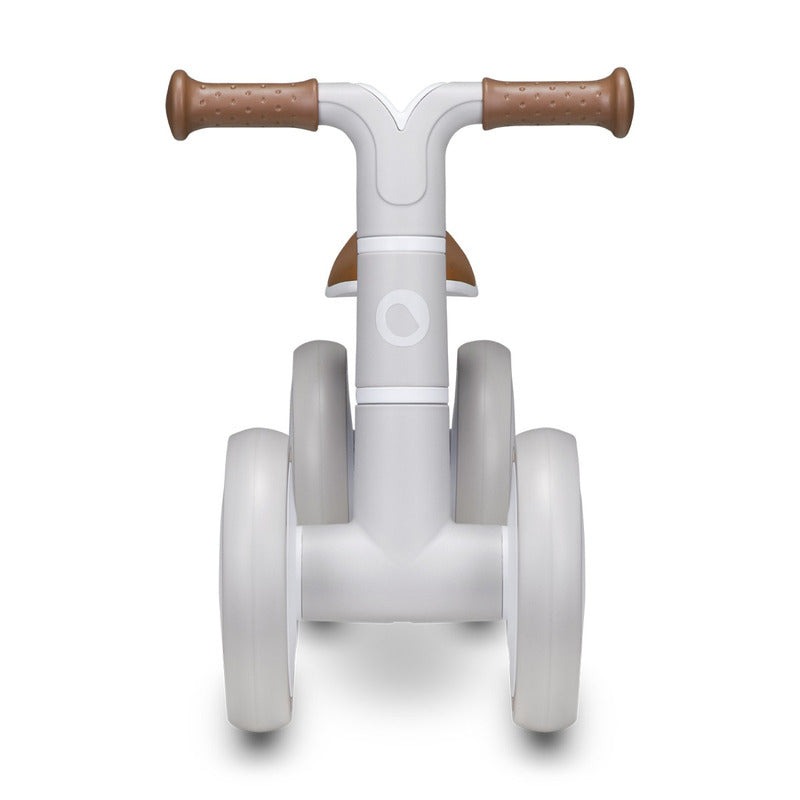 Bicicleta fara pedale, Lionelo, Villy, Cu 4 roti, Din spuma EVA si TPR, Stabila, Manere moi, antiderapante, 12- 36 luni, Sustine pana la 30 kg, Certificata EN 71-1:2014, EN 71-2:2011, EN 71-3:2019, Bej