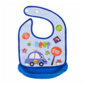 Baveta impermeabila Bocioland cu buzunar detasabil, model Car