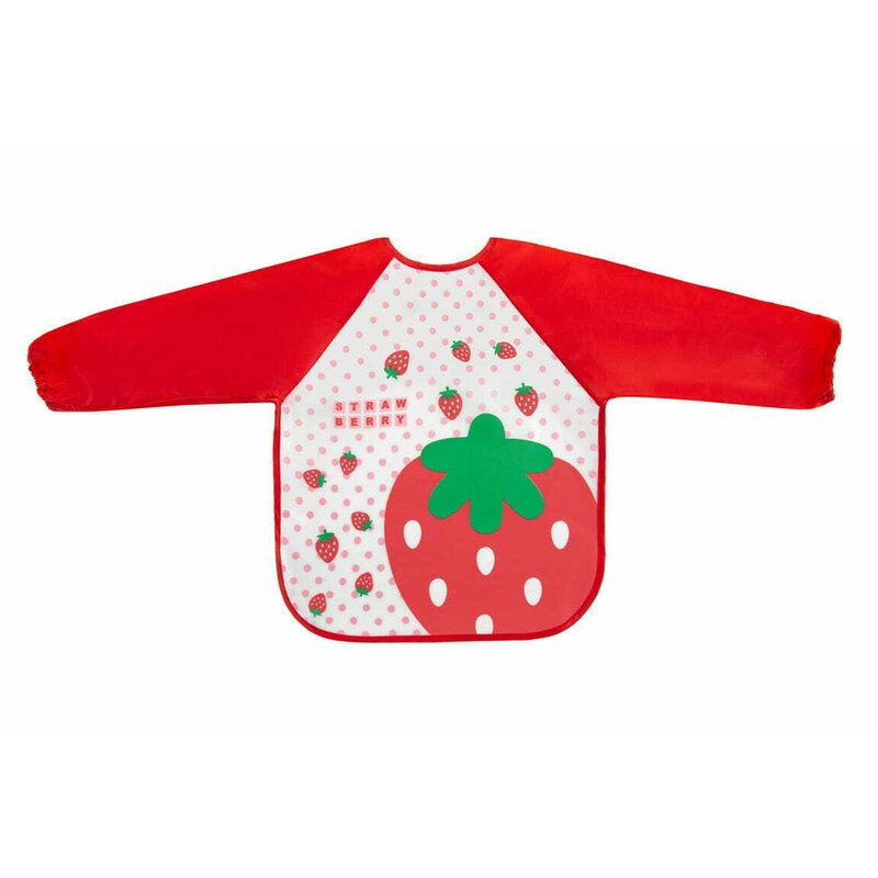 Baveta impermeabila Bocioland Strawberry - detaliu material PEVA