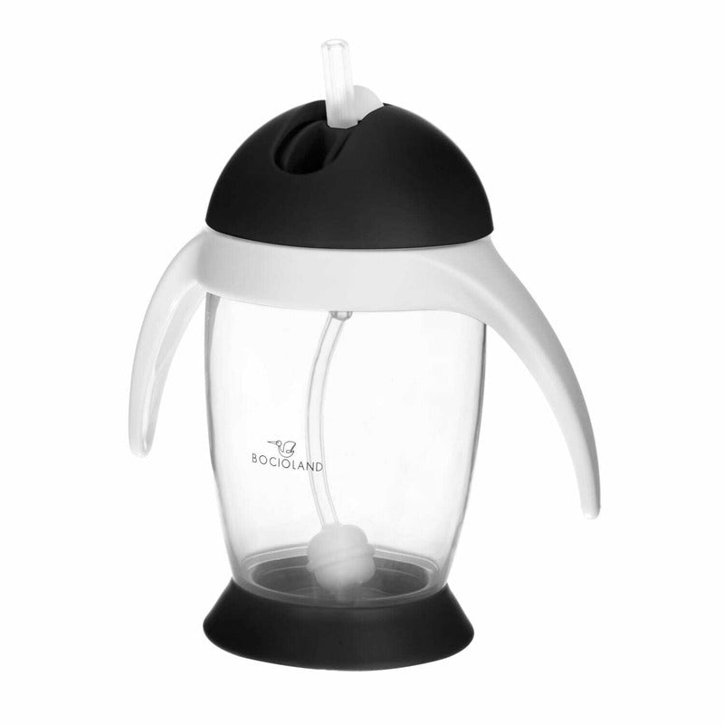Cană Bocioland cu pai și mânere, 300 ml, Black, imaginea 7
