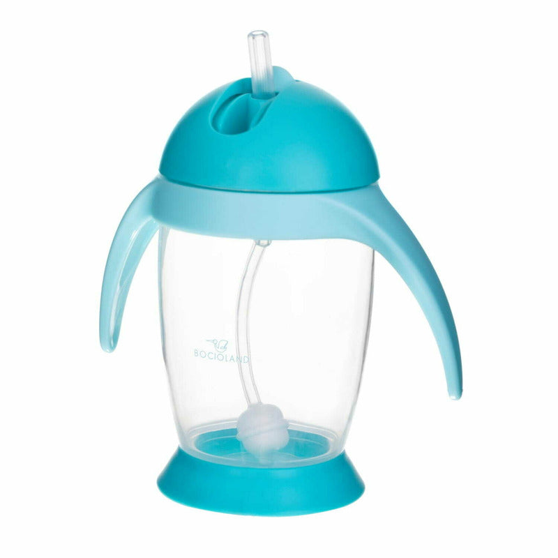 Cană Bocioland cu pai și mânere, 300 ml, Blue, imaginea 7