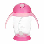 Cană Bocioland cu pai și mânere, 300 ml, Pink, imaginea 8