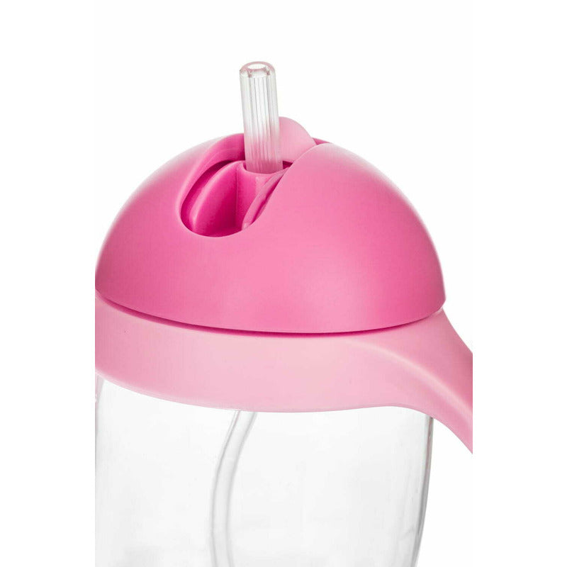 Cană Bocioland cu pai și mânere, 300 ml, Pink, imaginea 9