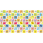 Covoras de joaca, Bocioland, Happy Day, Pliabil, Protectie impotriva loviturilor, Dimensiune mare, 200 x 150 cm, Cu Imprimeu pe ambele parti, Potrivit pentru utlizare atat in interior, cat si in exterior