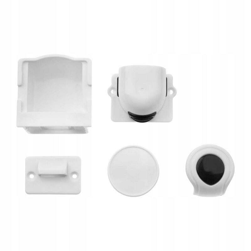 Set 4 protectii magnetice Bocioland pentru mobilier, alb