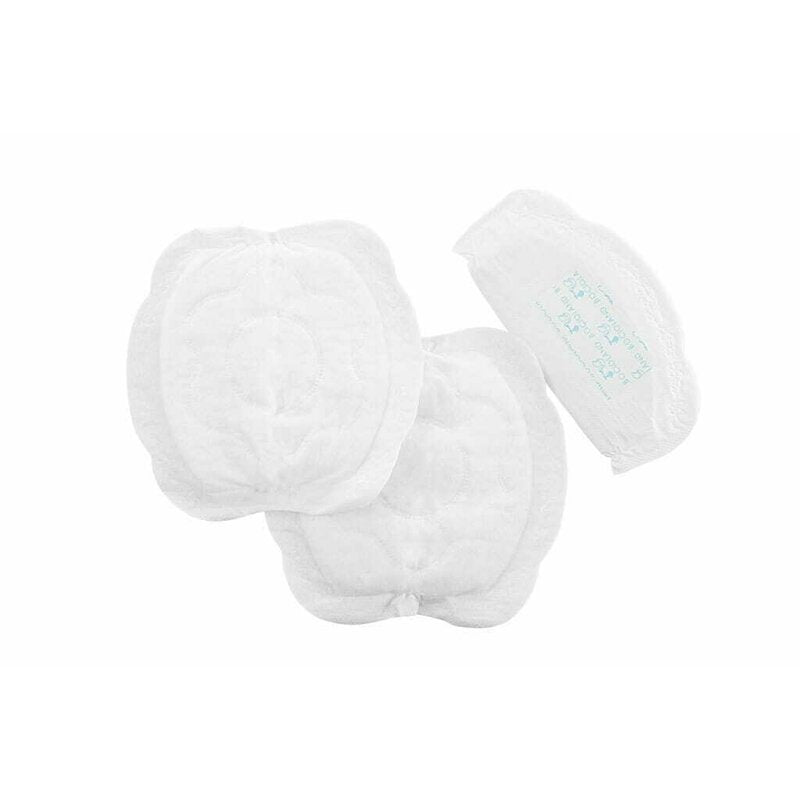 Tampoane pentru san, Bocioland, Set 100 bucati, Ambalate individual, Cu banda adeziva pentru o fixare usoara