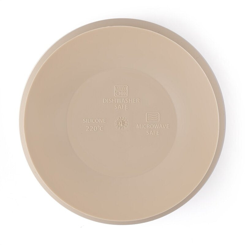 Bol, Petite&Mars, Take&Match, Cu ventuza, Silicon, Fara BPA, 450 ml, 6 luni+, Bej