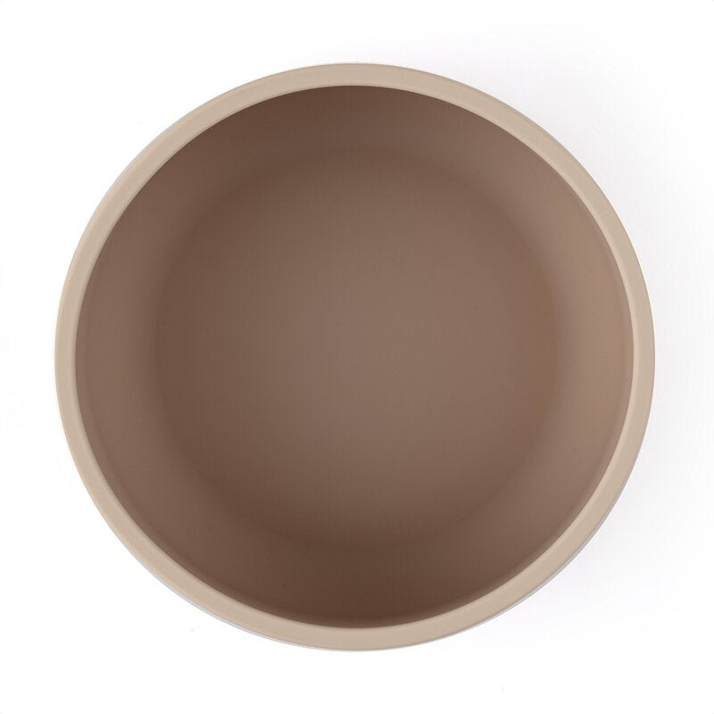 Bol, Petite&Mars, Take&Match, Cu ventuza, Silicon, Fara BPA, 450 ml, 6 luni+, Bej