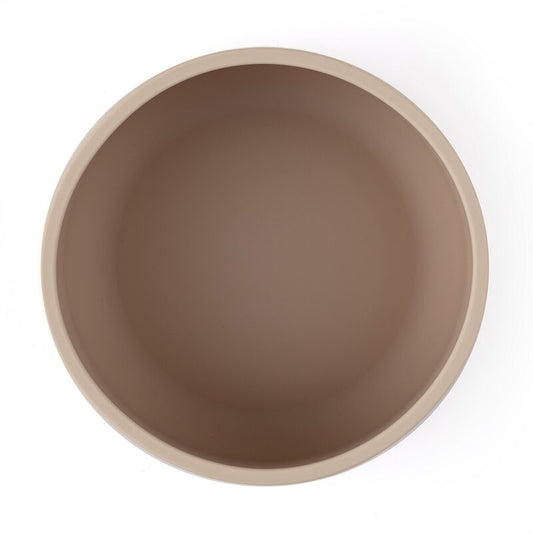 Bol, Petite&Mars, Take&Match, Cu ventuza, Silicon, Fara BPA, 450 ml, 6 luni+, Bej