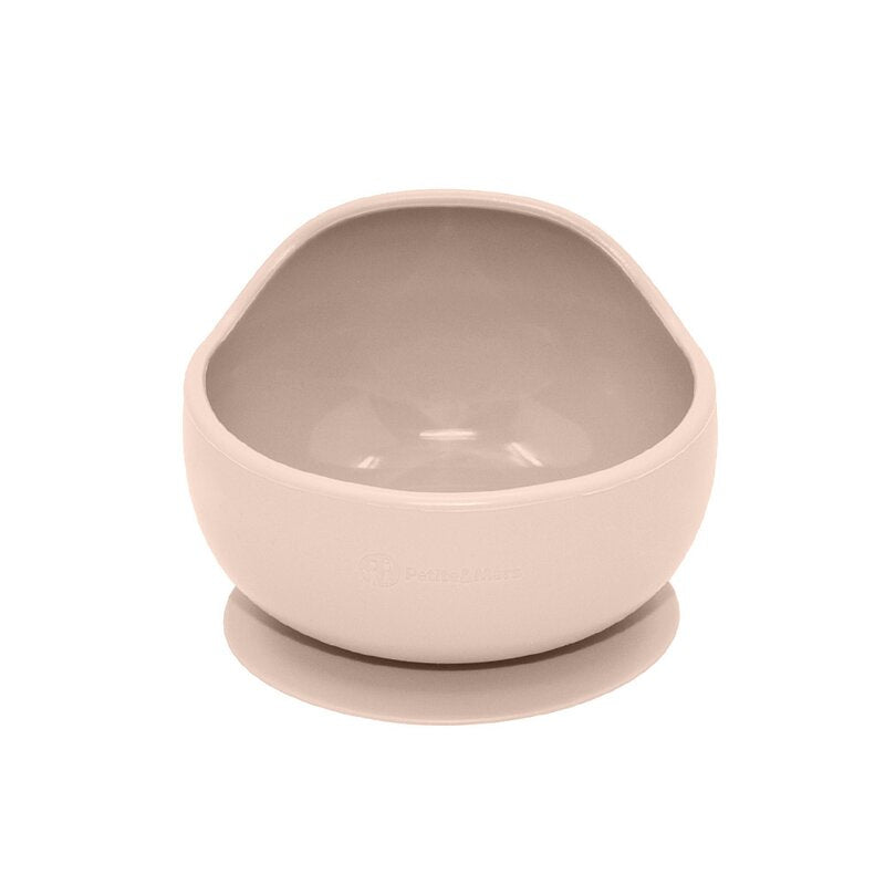 Bol, Petite&Mars, Take&Match, Din silicon, Cu ventuza, Fara BPA, 6 luni+, 350 ml, Bej