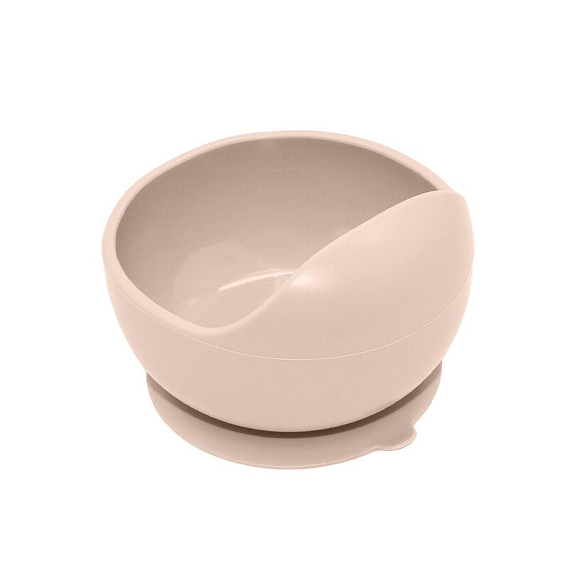 Bol, Petite&Mars, Take&Match, Din silicon, Cu ventuza, Fara BPA, 6 luni+, 350 ml, Bej