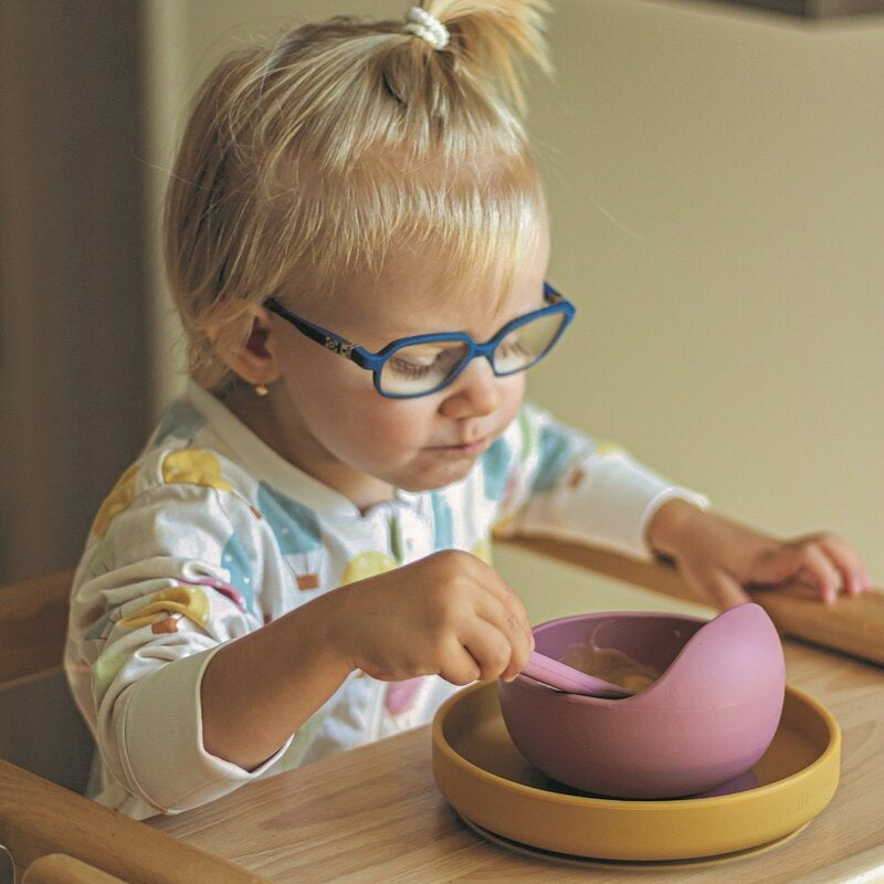 Bol, Petite&Mars, Take&Match, Din silicon, Cu ventuza, Fara BPA, 6 luni+, 350 ml, Roz