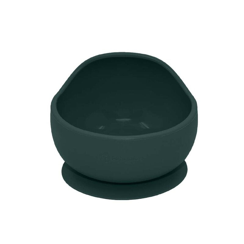 Bol, Petite&Mars, Take&Match, Din silicon, Cu ventuza, Fara BPA, 6 luni+, 350 ml, Verde Inchis