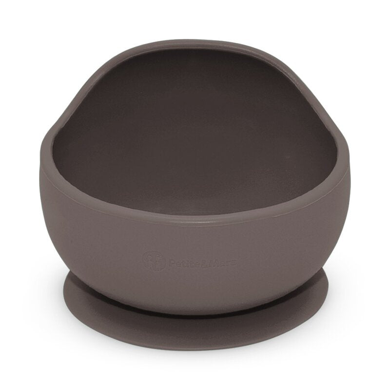 Bol, Petite&Mars, Take&Match, Din silicon, Cu ventuza, Fara BPA, Adecvat pentru masina de spalat vase si microunde, Nu absoarbe mirosuri, 6 luni+, 360 ml, Bitter Cocoa, Maro