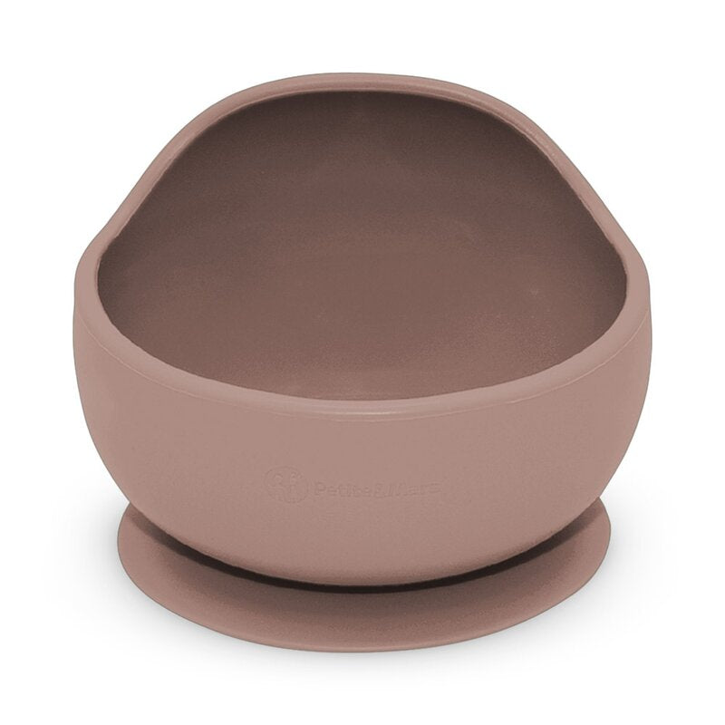 Bol, Petite&Mars, Take&Match, Din silicon, Cu ventuza, Fara BPA, Adecvat pentru masina de spalat vase si microunde, Nu absoarbe mirosuri, 6 luni+, 360 ml, Velvet Latte, Maro pudrat