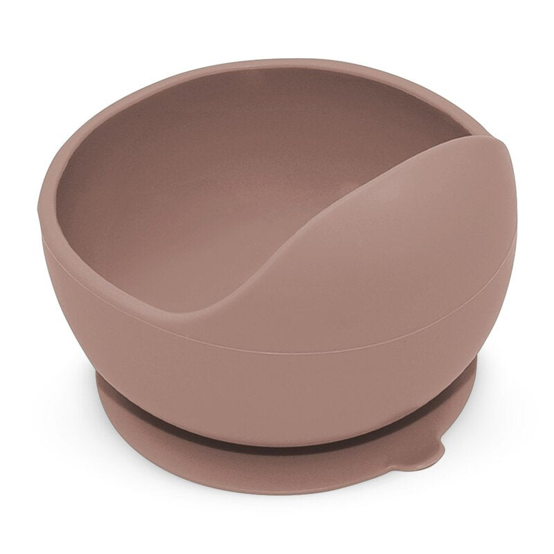 Bol, Petite&Mars, Take&Match, Din silicon, Cu ventuza, Fara BPA, Adecvat pentru masina de spalat vase si microunde, Nu absoarbe mirosuri, 6 luni+, 360 ml, Velvet Latte, Maro pudrat