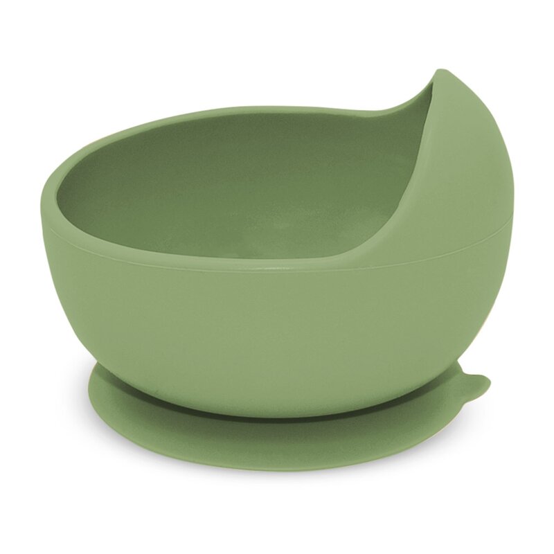 Bol, Petite&Mars, Take&Match, Din silicon, Cu ventuza, Fara BPA, Adecvat pentru masina de spalat vase si microunde, Nu absoarbe mirosuri, 6 luni+, 360 ml, Sweet Pea, Verde