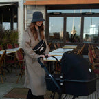 Borsetă Bebeluși Baby On Board Armelle Banana Black - Hands-Free & Urban