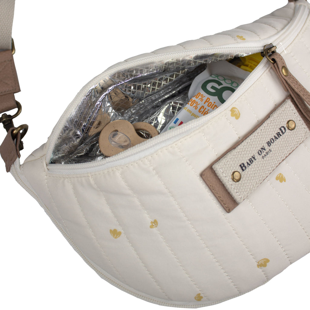 Borsetă Bebeluși Baby On Board Armelle Banana Cotton - Compactă & Versatilă