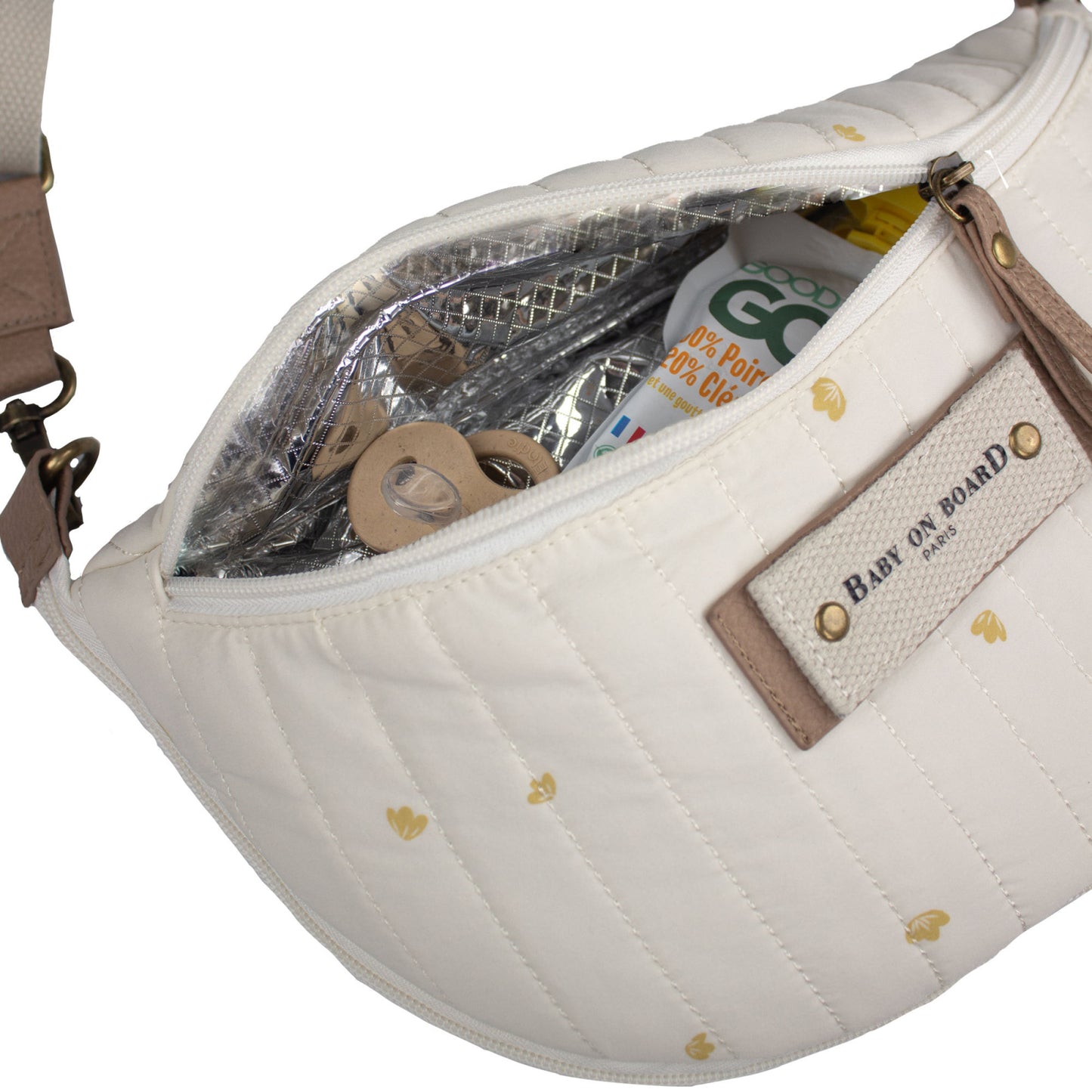 Borsetă Bebeluși Baby On Board Armelle Banana Cotton - Compactă & Versatilă