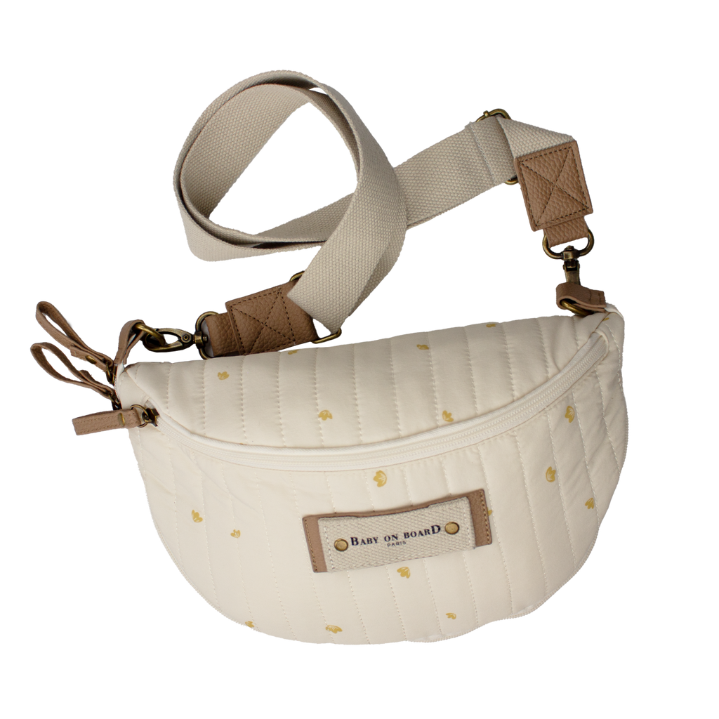 Borsetă Bebeluși Baby On Board Armelle Banana Cotton - Compactă & Versatilă