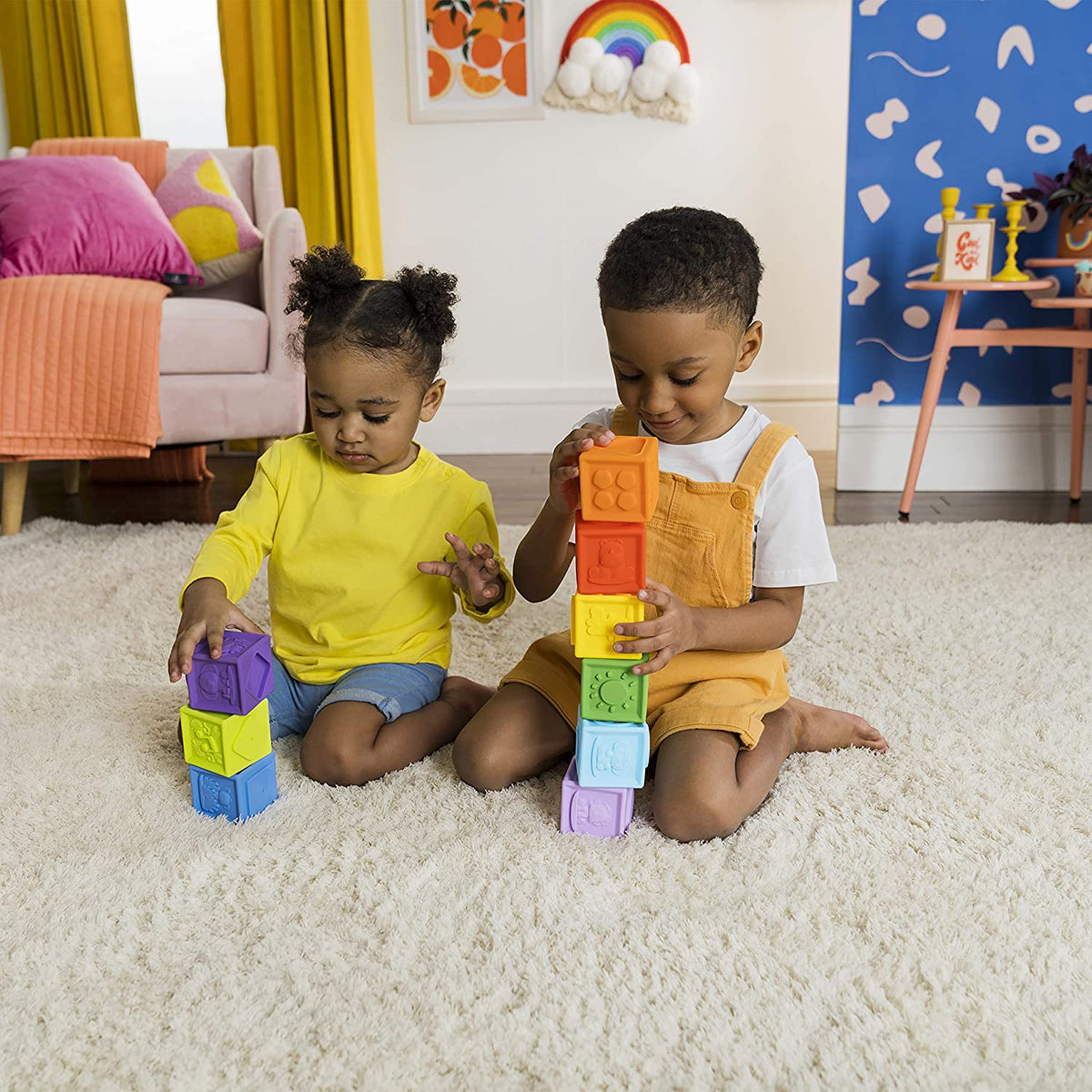 Bright Starts Jucarie cuburi multicolore