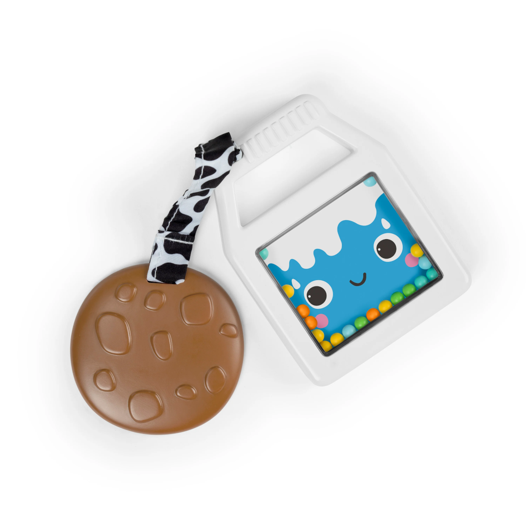Bright Starts Jucarie de dentitie 2 in 1 cu zornaitoare Cookie and Teethe