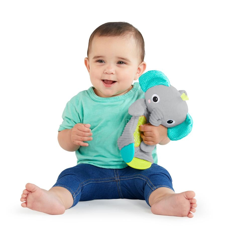 Bright Starts - Jucarie de dentitie din plus pentru bebelusi Elefant