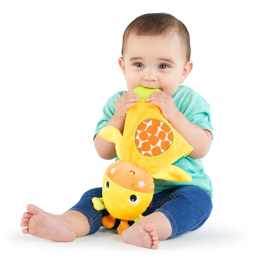 Bright Starts Jucarie de dentitie din plus Girafa si Elefant