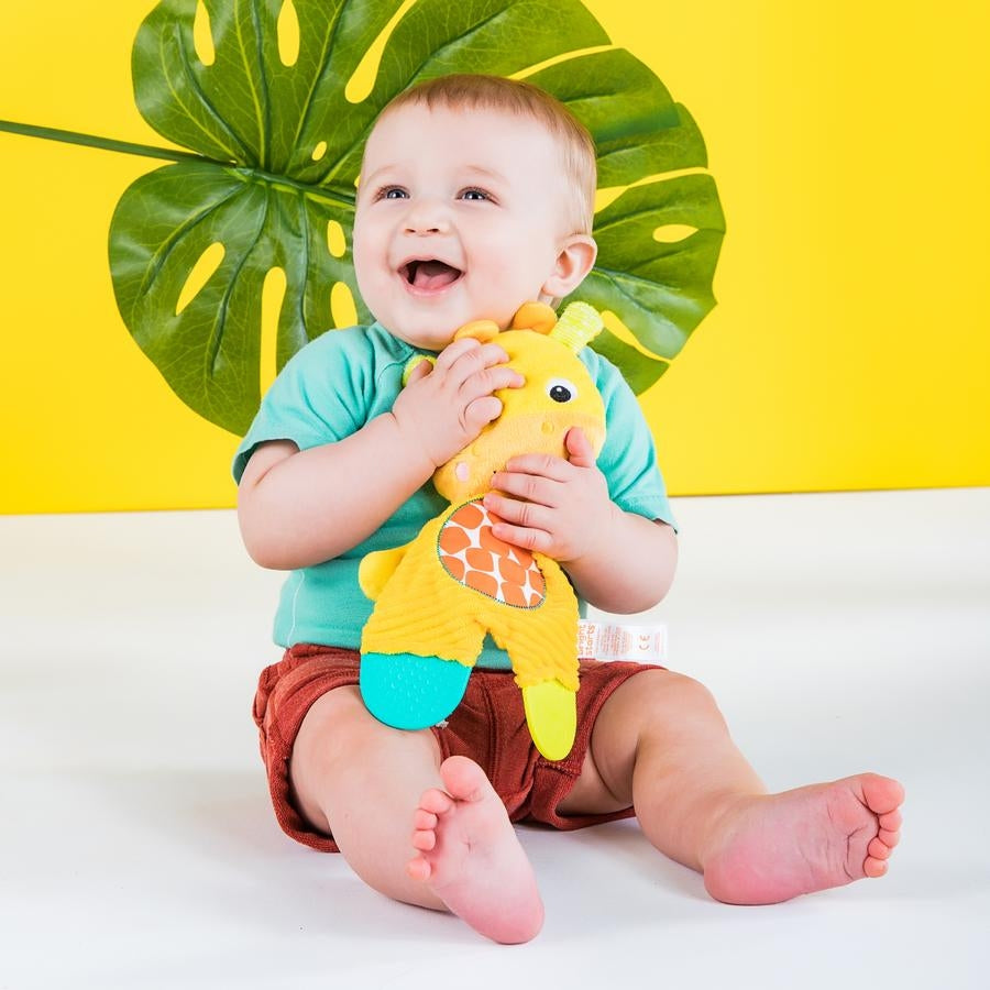 Bright Starts Jucarie de dentitie din plus Girafa si Elefant