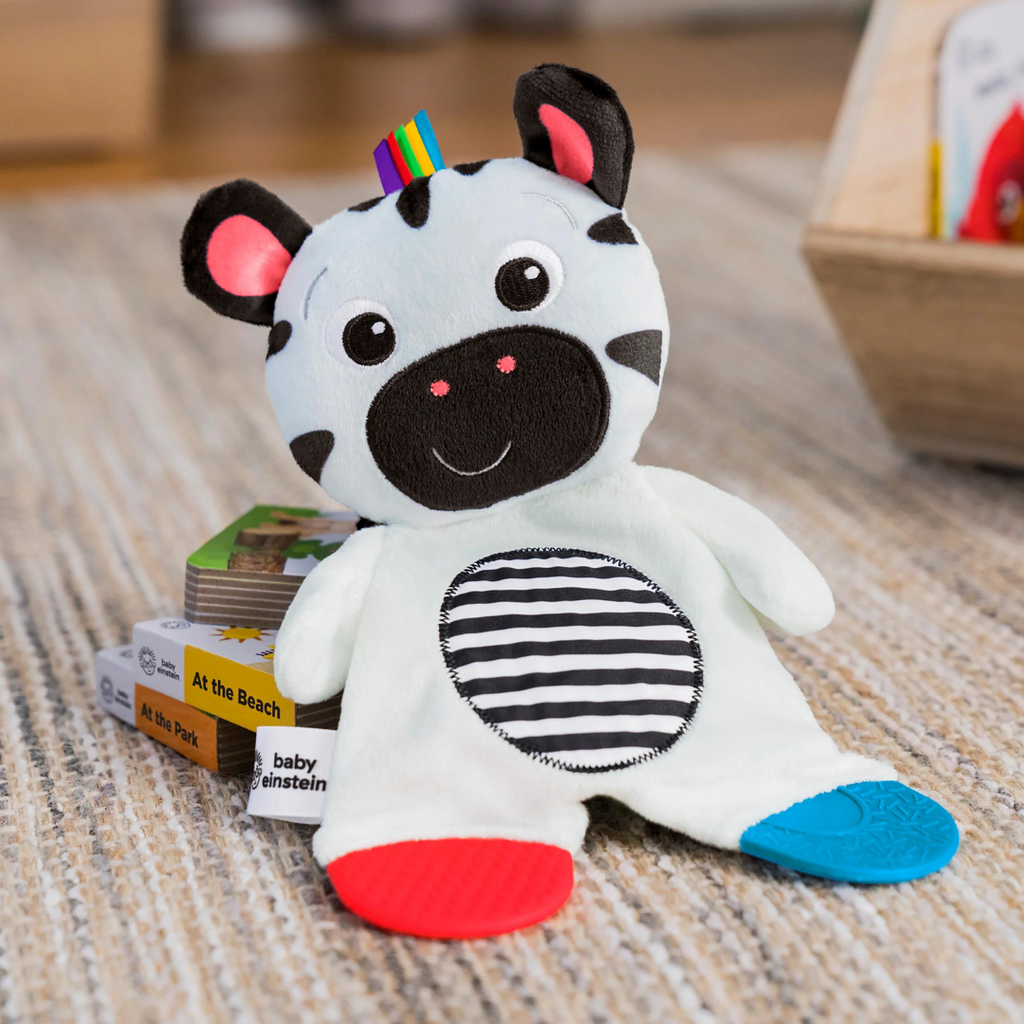Bright Starts Jucarie de dentitie din plus Baby Einstein Zebra Zen