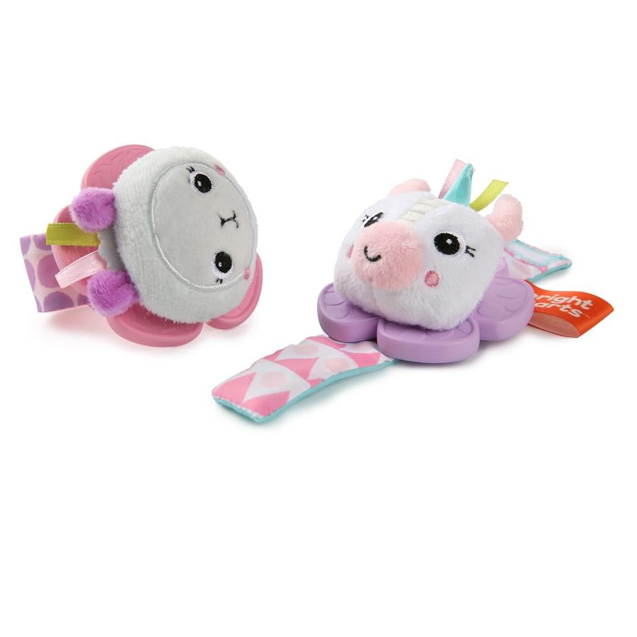 Bright Starts - Jucarie de dentitie Lama vesela si Unicornul fericit