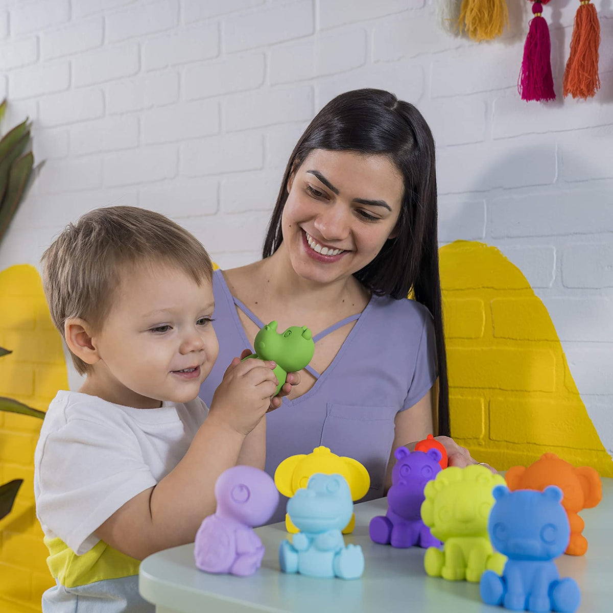 Bright Starts - Jucarie Echipa animalutelor colorate