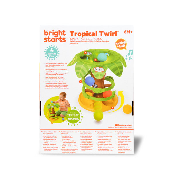 Bright Starts Jucarie tropicala Twirl Ball Play Toy
