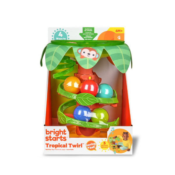 Bright Starts Jucarie tropicala Twirl Ball Play Toy