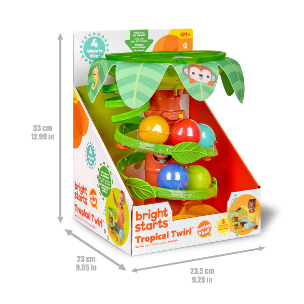 Bright Starts Jucarie tropicala Twirl Ball Play Toy